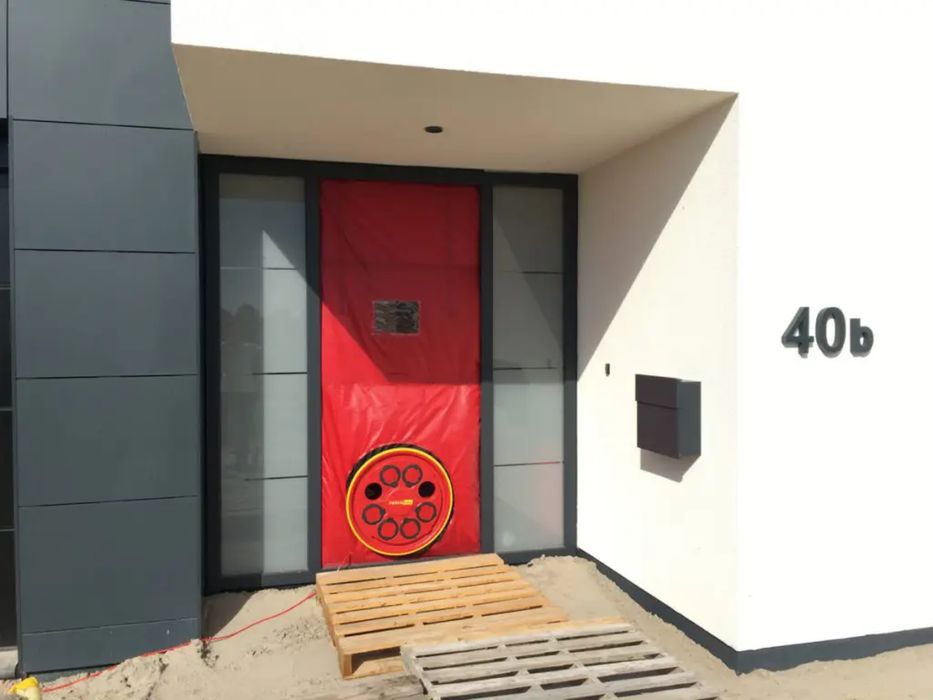 Blower door, test etanseitate