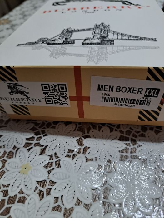 Черни Боксерки Burberry 3 броя