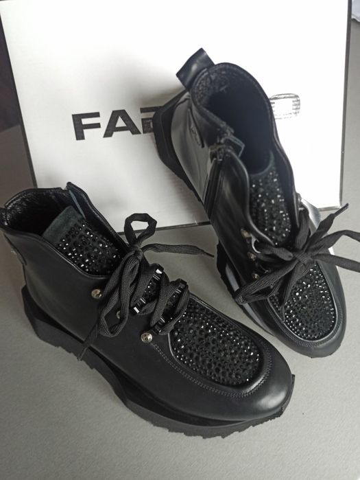 Дамски боти Fabiano естествена кожа,38н.