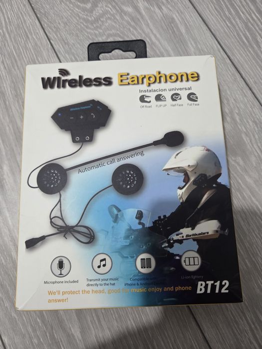 Wireles moto audio hands-free sigilat