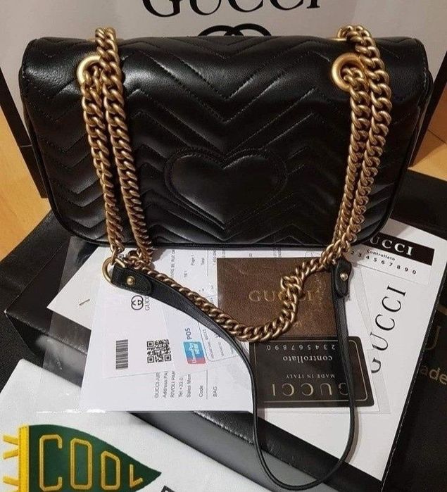 Geanta piele naturala 100%,model Marmont,certificat,card,cutie,saculet