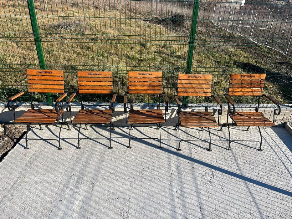 Vând 5buc scaune terasa 300/buc