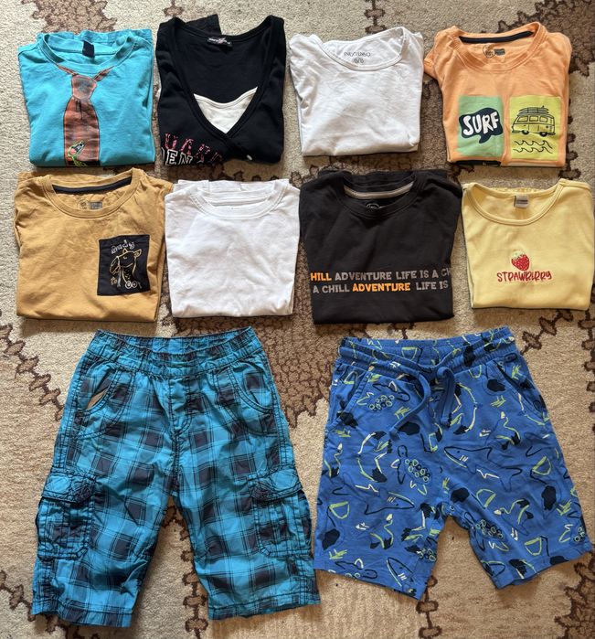 Lot tricouri si pantaloni scurti copii