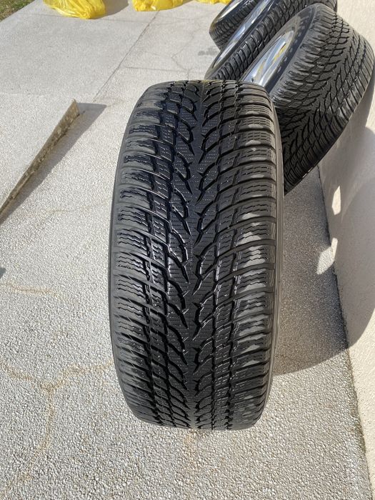 Set jante audi originale R17 cu anvelope de iarna Nokian