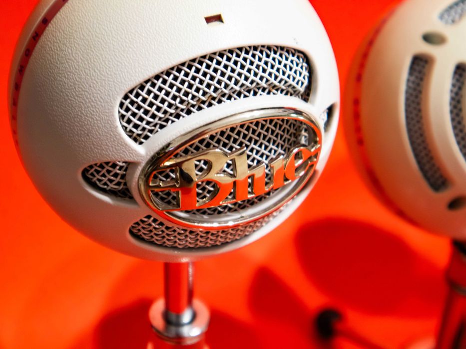 Logitech Blue Snowball бял USB кондензаторен микрофон запис стрийминг