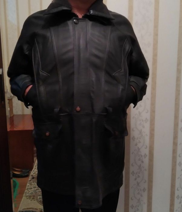 Новая Кожаная куртка, мужская.