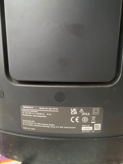 Продавам блутут колона SRS XP700