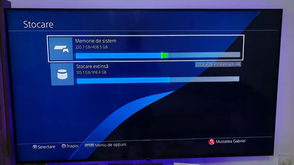 PlayStation 4 500gb+1Terra extern si 5 manete