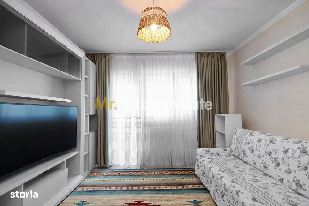 Apartament cu 3 camere, 2 băi și balcon închis | Exercițiu