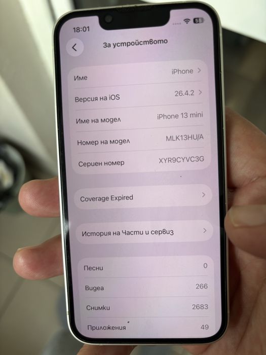Iphone 13 mini white 128 gb