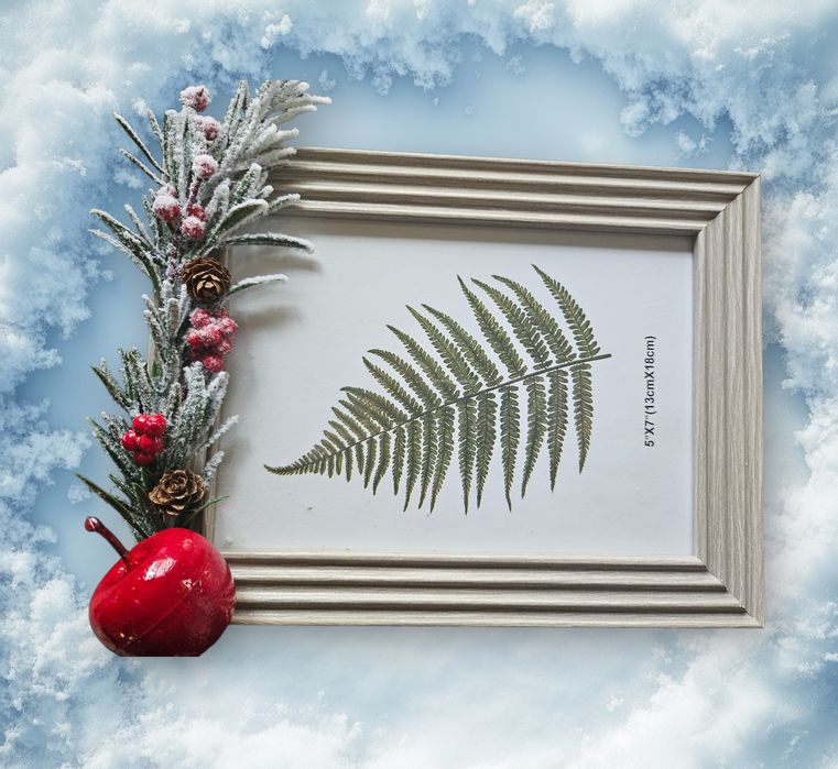 Коледни рамки за снимки ръчно изработени