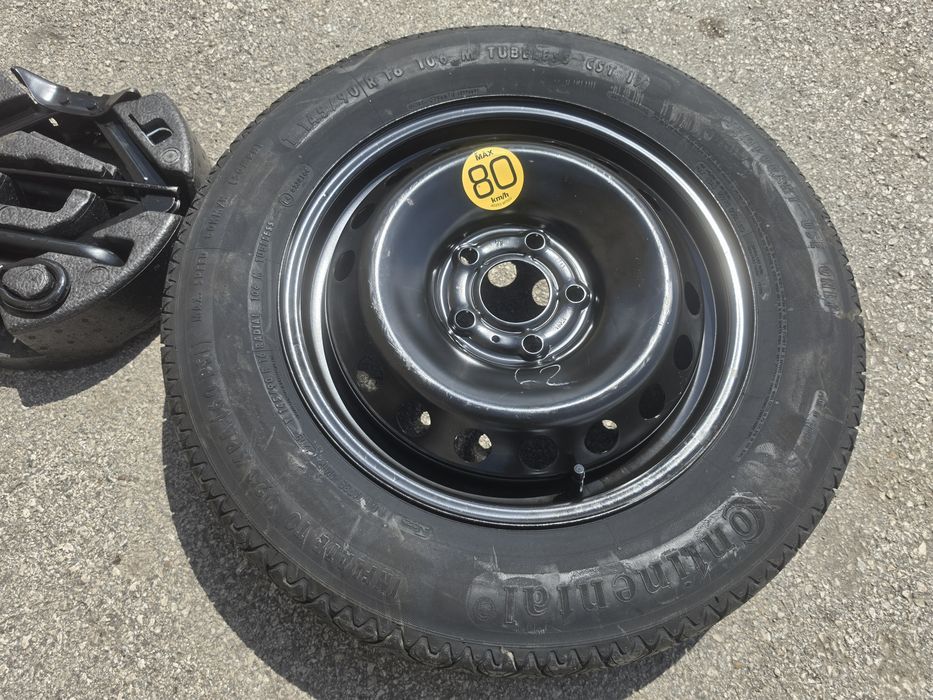 Патерица Nissan Qashqai 5х114.3/16 резервна гума Нисан Кашкай 5x114,3/16 цола резервен комплект Рено Dacia
