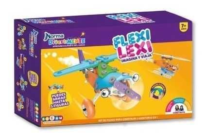 Конструктор с меки и гъвкави части Flexy Lexi Plane 133 части