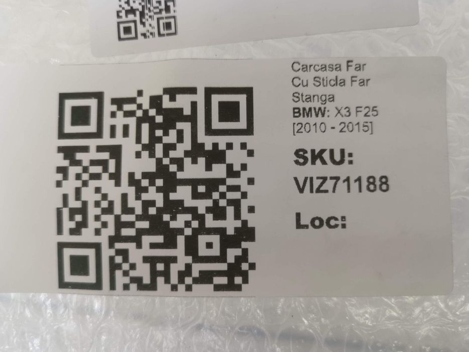 БМВ X3 / BMW X3 F25 Кожух на фара със стъкло на фара ляв БМВ X3 F25 в
