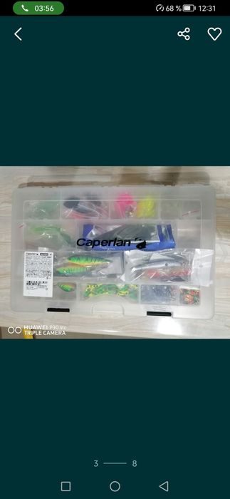 Voblere și jiguri plus trusa.