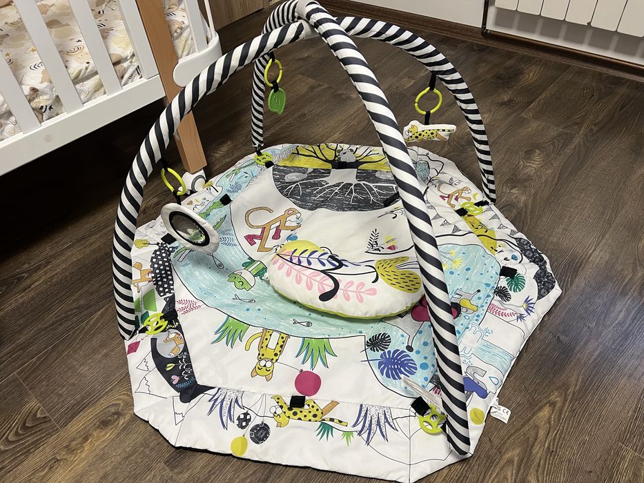 Кошара Монако + матрак + играчка за кошара + активна гинастика