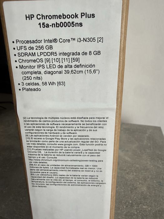 hp chromebook plus 15.6 i3 n305 8gb 256gb full hd laptop ca nou