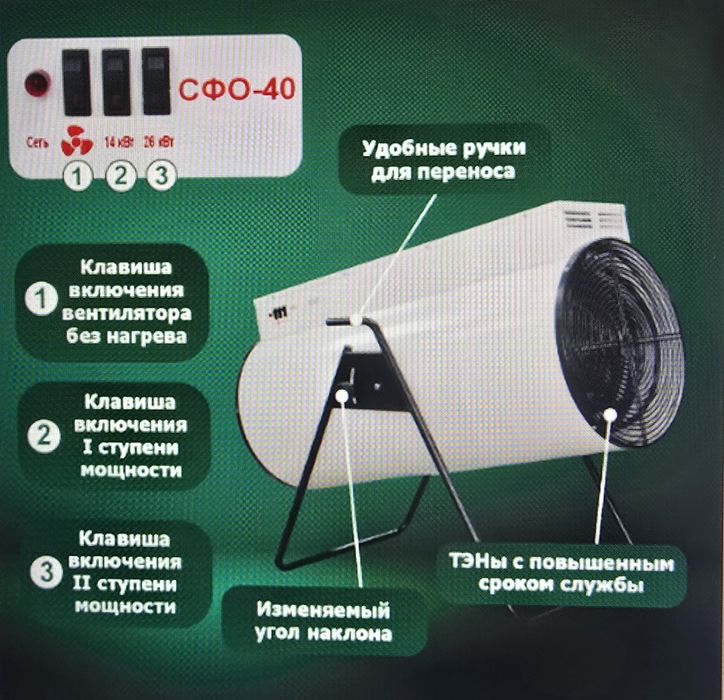 Электрокалорифер 40 кВт
