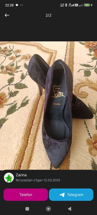 Yangi tufli 39 razmer. Turkiya