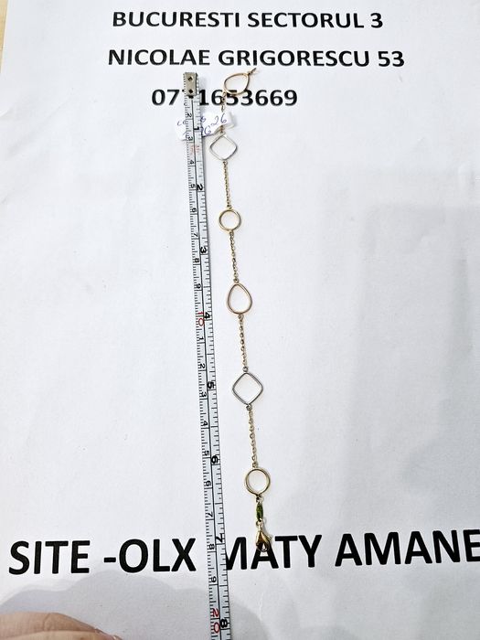 Vand bratara din aur 14 k 1.82 g cod ms 26