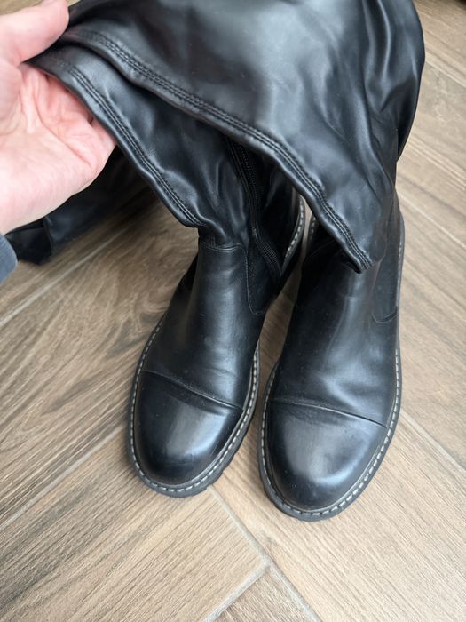 Кожени ботуши над коляното 39