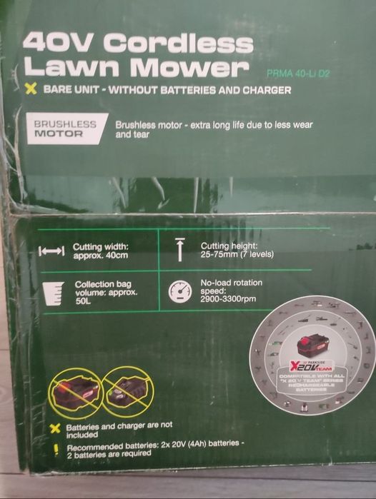 Masina tuns iarba / gazonul Parkside 40 v