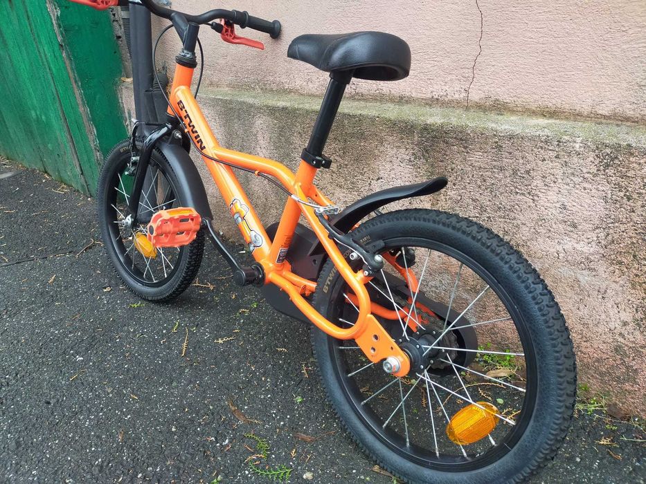 Vand bicicleta copii 16 inch, BTwin robot 500, 105-120 cm