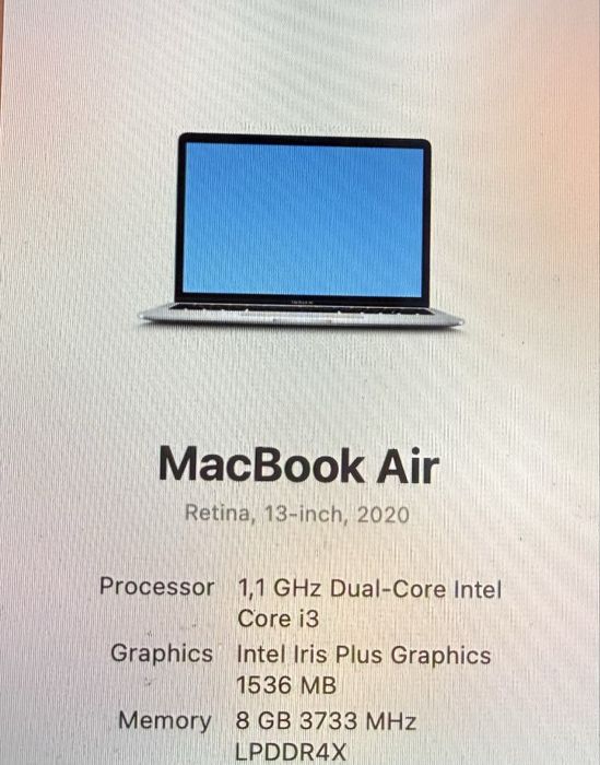 Macbook Air 2020 Retina Нова батерия