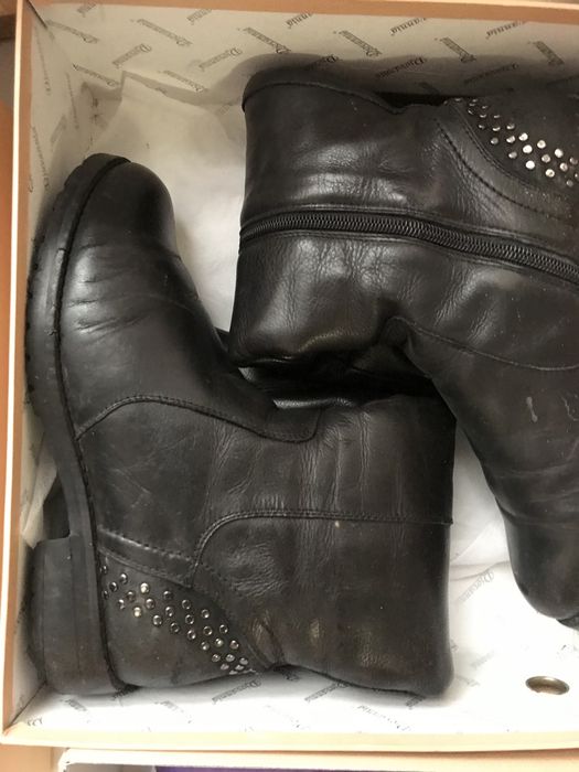 Сапоги кожаные