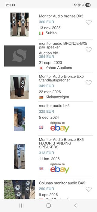 Monitor Audio BX5 boxe top