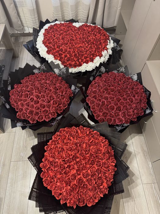 Букет от вечни рози