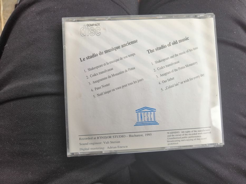 CD UNESCO "Studio de muzica veche"