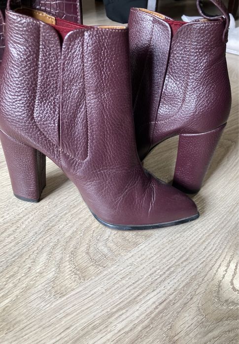 Боти от естествена кожа на Bianki с подарък чанта