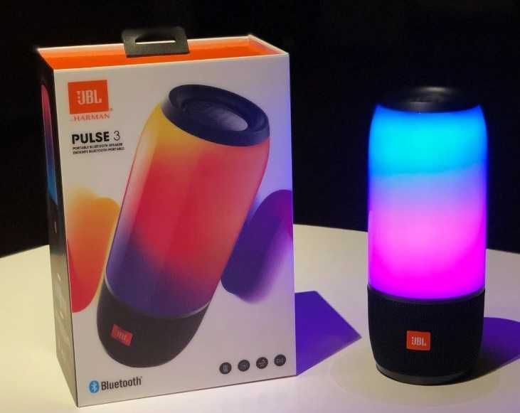 Уникална JBL Bluetooth Безжична LED Колона Колонка Pulse 3 тонколона