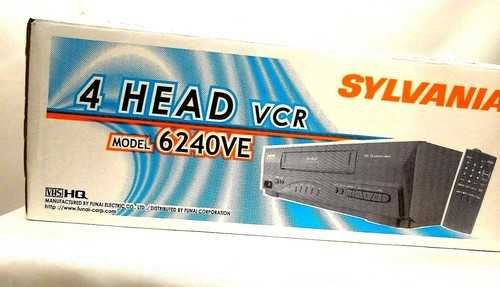 Sylvania 6240VE 4-Head VHS VCR Player Video Recorder Telecomanda Cutie