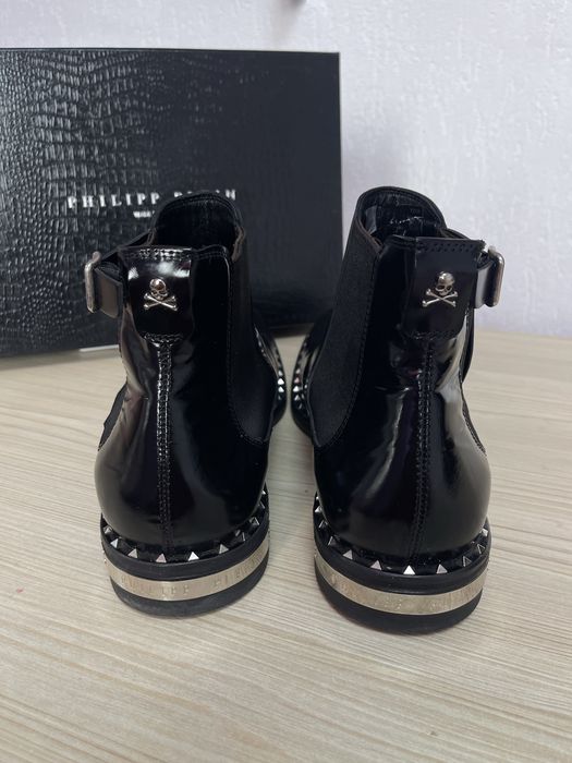 Ghete barbati Philipp Plein originale - marimea 45 - stare foarte buna