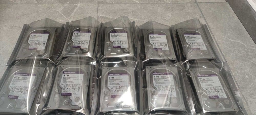 HDD hard disk Western Digital WD Purple WD82PURZ capacitate 8 TB pentru sisteme de supraveghere DVR NVR, up to 64 HD cameras, 256 MB buffer