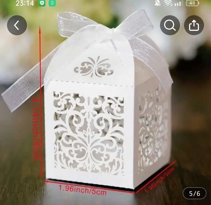 Бонбоньерки ажурные