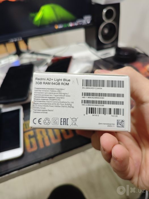 Redmi a2 plus satiladi paket ashilmagan sena 1mln kelisemi
