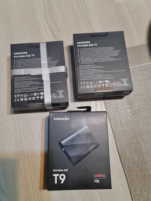 Samsung T9 4Tb,2 Tb si 1Tb
