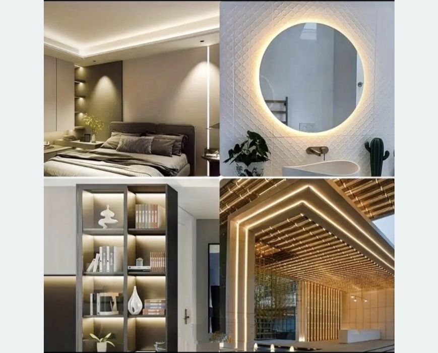 Banda led COB de 10 metri cu 288 leduri/metru alimentata direct la 220