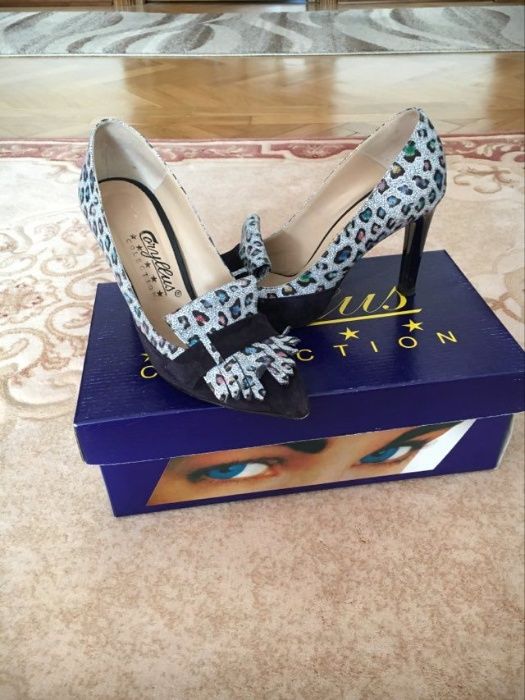 PANTOFI CORYLLUS animal print marime 37
