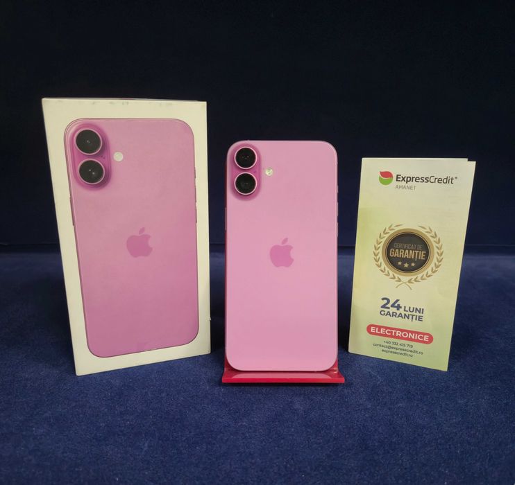 iPhone 16 Plus Baterie 98% (B33243.1/Ag28 Doi Baieti) Garantie 2 ani !