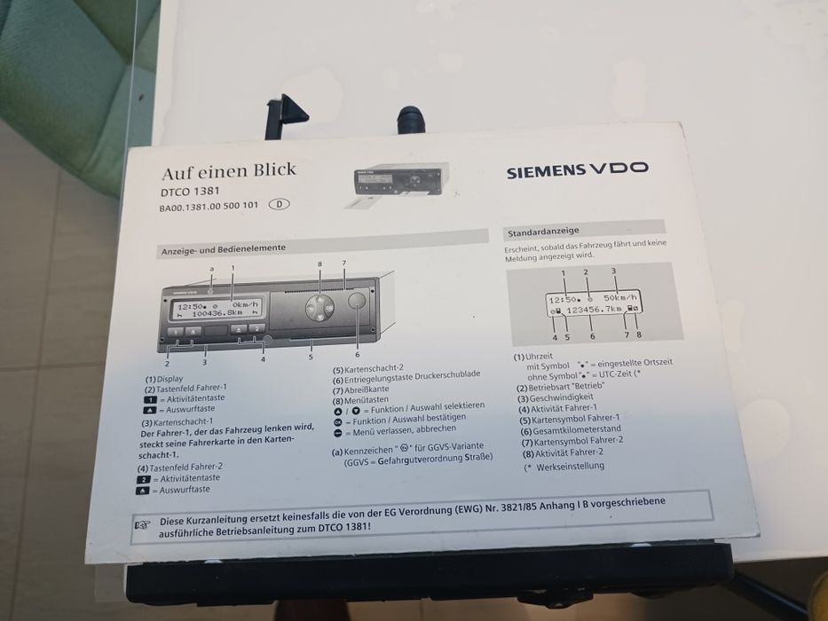 Tahograf siemens VDO