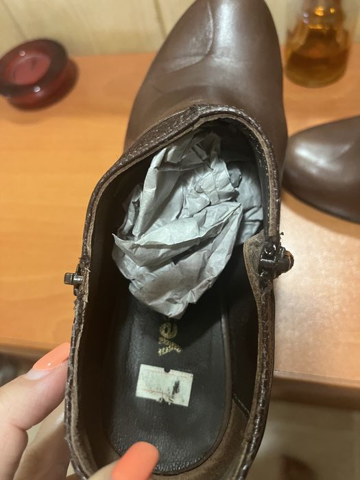 Кафяви кожени боти