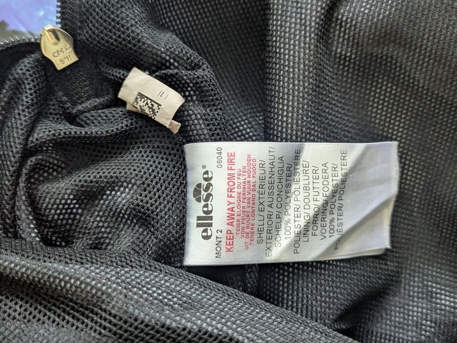Винтажный анорак Ellesse Mont 2 — чёрный,