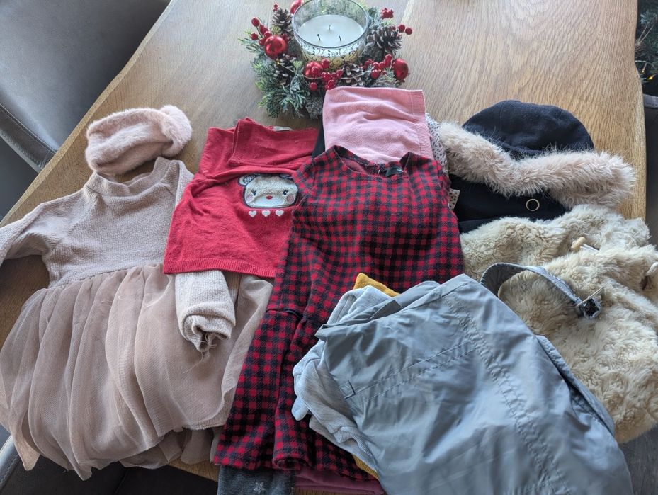 Зимен сет момиче размер 86/92 Zara, Original Marines, George, H&M