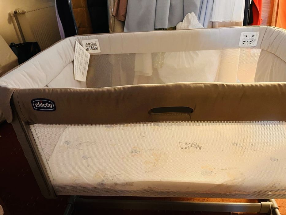 Patut atasabil co-sleeper Chicco Next2me Dream Evo , 0 luni+, bej