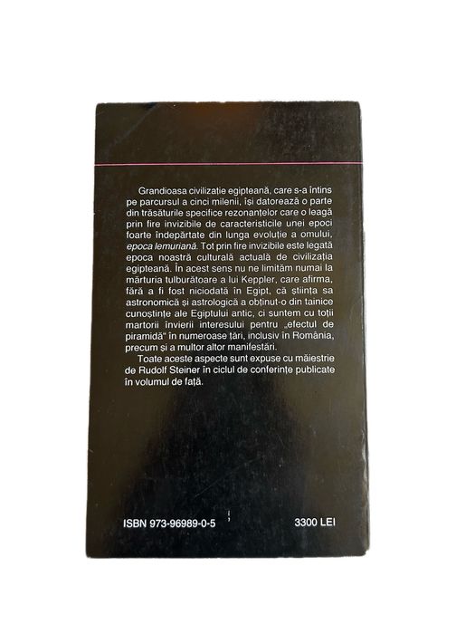 Carte Rudolf Steiner Universul Pământul și Omul Mitologia egipteană