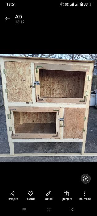 Vând cuști pentru iepuri